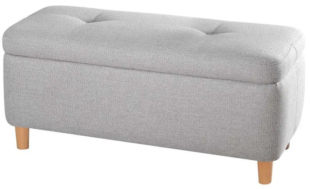 Σκαμπό Rocio 209FLF1386 100x41x45cm Light Grey