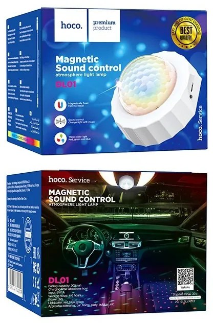 Hoco DL01 Magnetic Sound Control Atmosphere Light Lamp