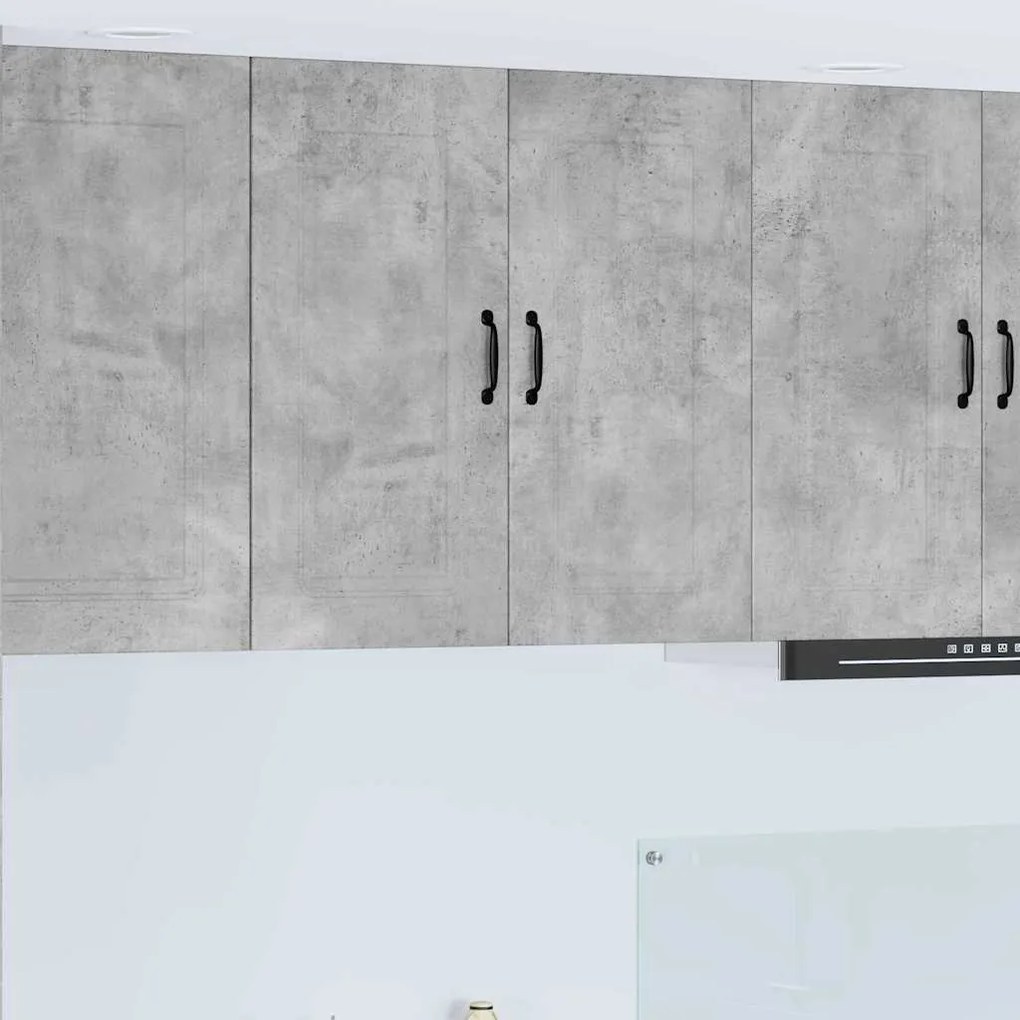 vidaXL Κρεμαστό ντουλάπι κουζίνας Σκυρόδεμα Γκρι 80 x 31 x 80 εκ.
