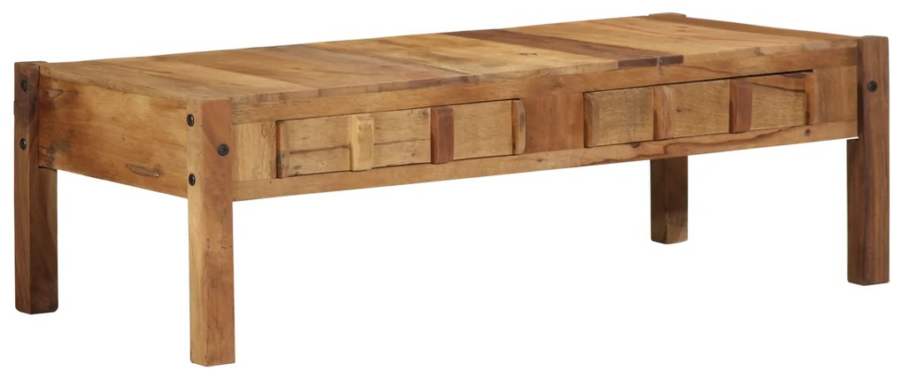 vidaXL Τραπέζι Καφέ 110x55x35 cm Μασίφ Ανακυκλωμένο