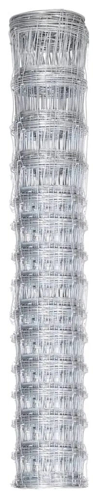 vidaXL Συρματόπλεγμα Περίφραξης Ασημί 50 x 1,6μ. Γαλβανισμένος Χάλυβας