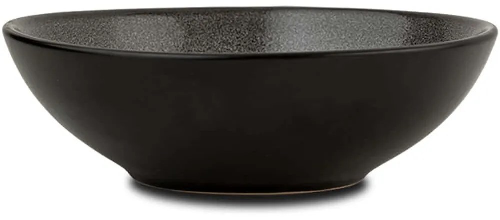 Μπωλ Δημητριακών Skylar 10-017-046 Φ18x5,6cm Black-Grey Nava Πηλός