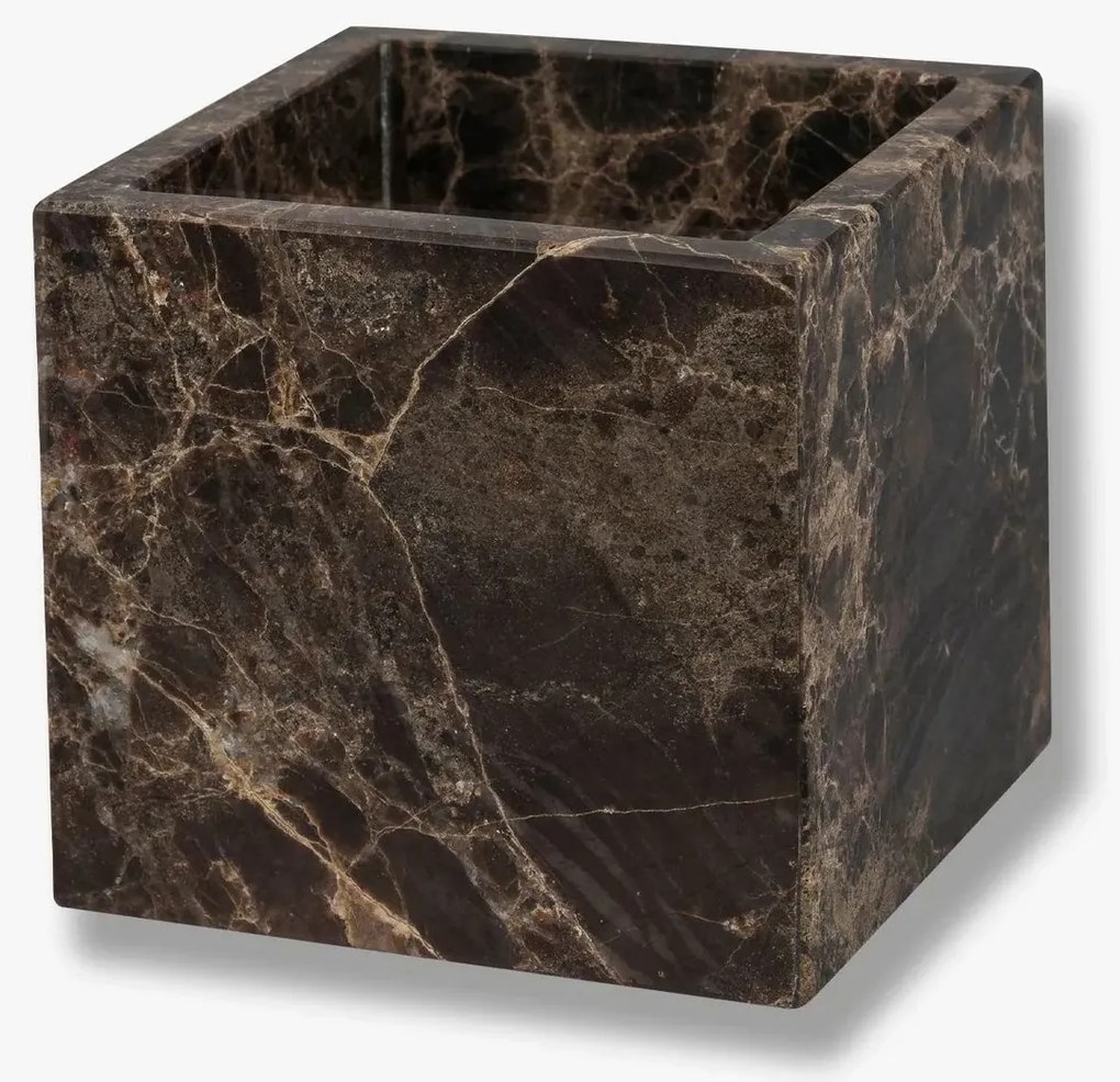 Διακοσμητικός Κύβος Αποθήκευσης Marble - Μάρμαρο Καφέ W10 X L10 X H9 cm METTE DITMER