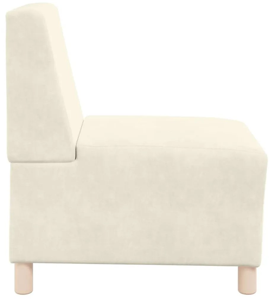 vidaXL Μοναδικός Καναπές χωρίς Χερούλια 3 pcs Κρεμ 55 x 74 x 82 εκ.