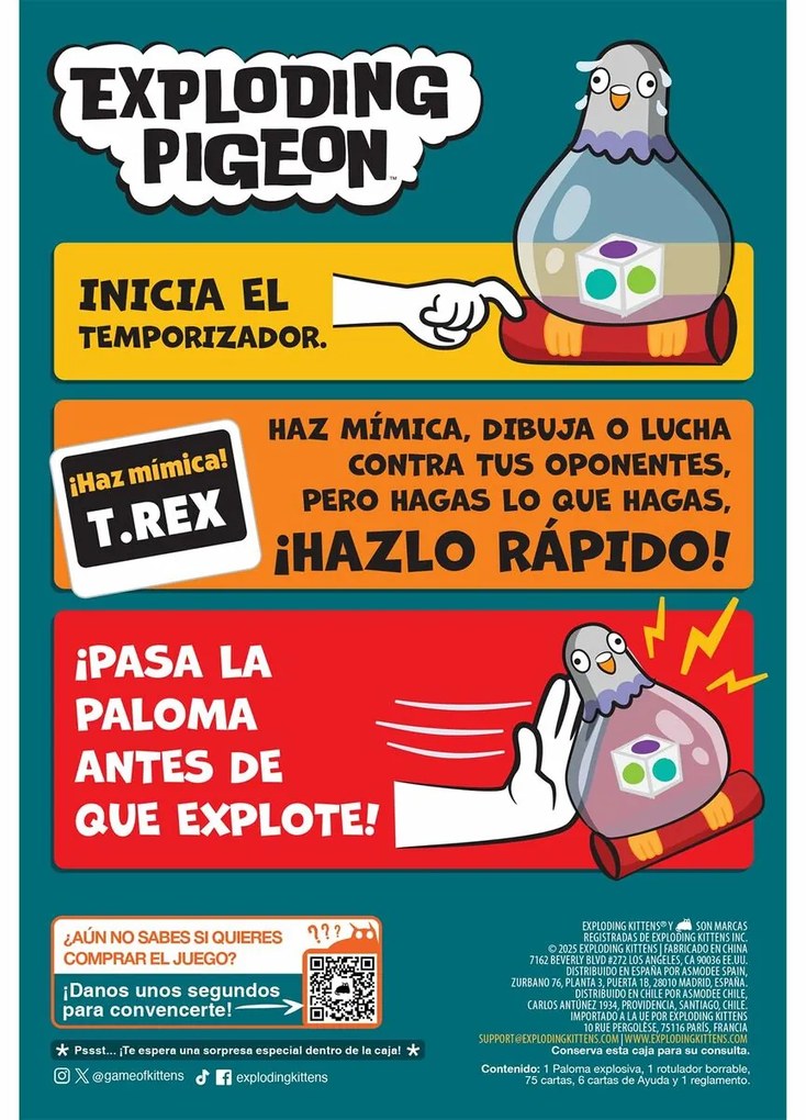 Επιτραπέζιο Παιχνίδι Asmodee Exploding Pigeon