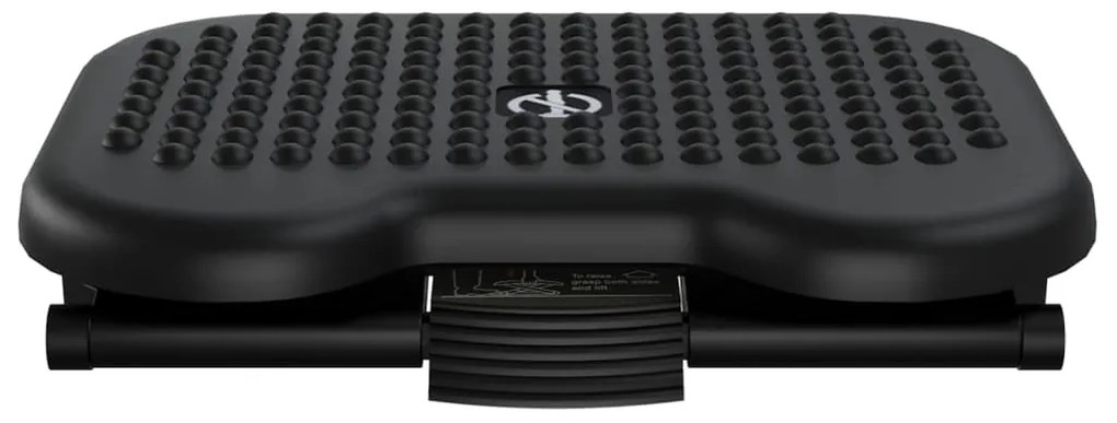 vidaXL Υποπόδιο Μαύρο 46 x 34,5 x 11 εκ.