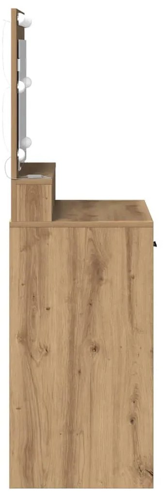 vidaXL Κομοδίνο artisan δρυς 79 x 41 x 135 cm Επεξεργασμένο ξύλο