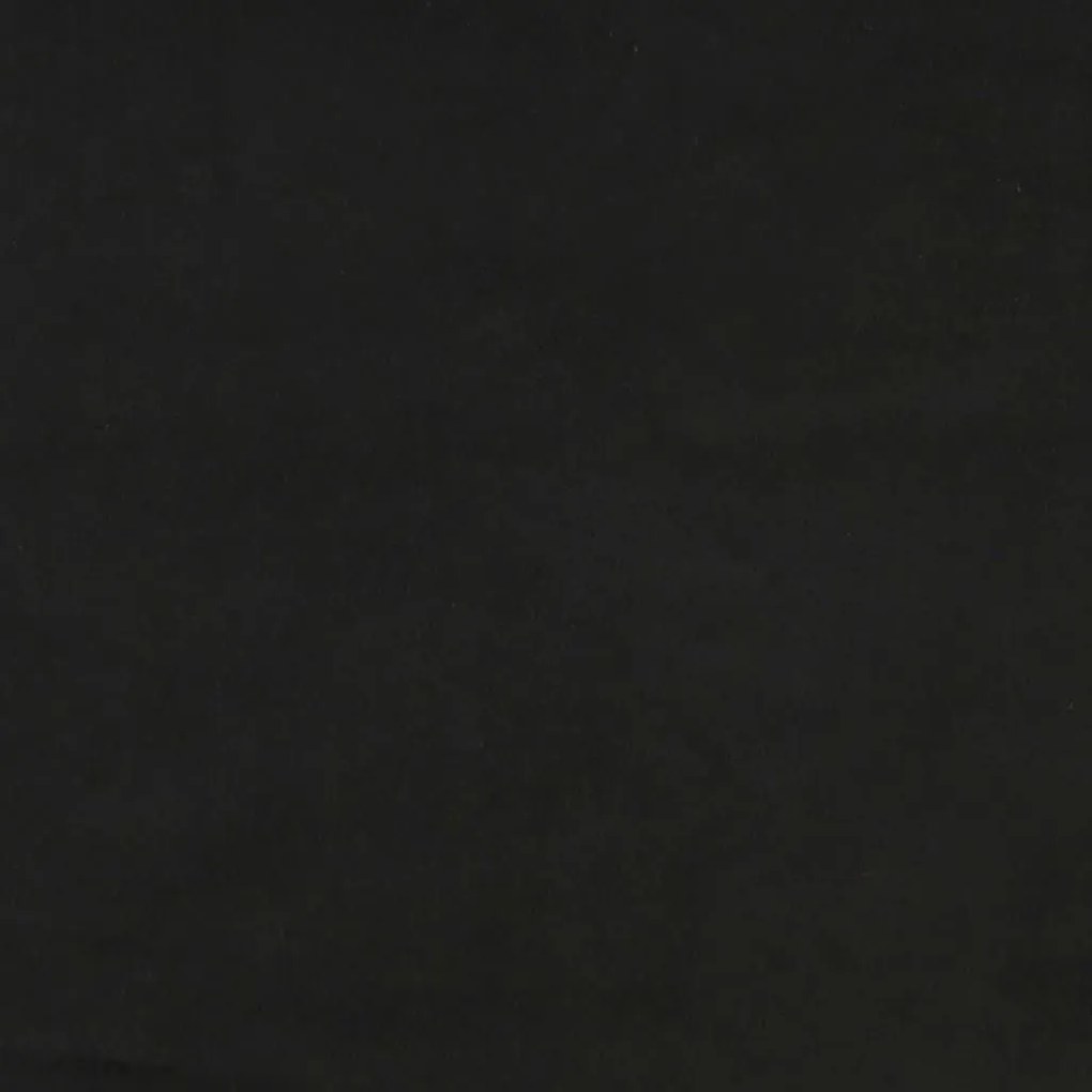 Πολυθρόνα Κουνιστή Μαύρη Βελούδινη με Σκαμπό - Μαύρο
