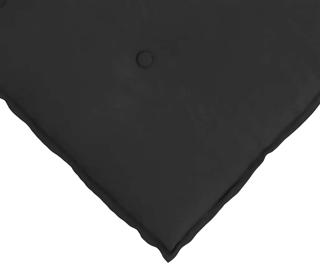 vidaXL Μαξιλάρι Πλάτης Μαύρο 100 x 50 cm Ύφασμα Μικροΐνας