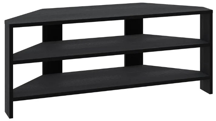 Έπιπλο τηλεόρασης γωνιακό Thales Megapap χρώμα black wood 110x36x45εκ.