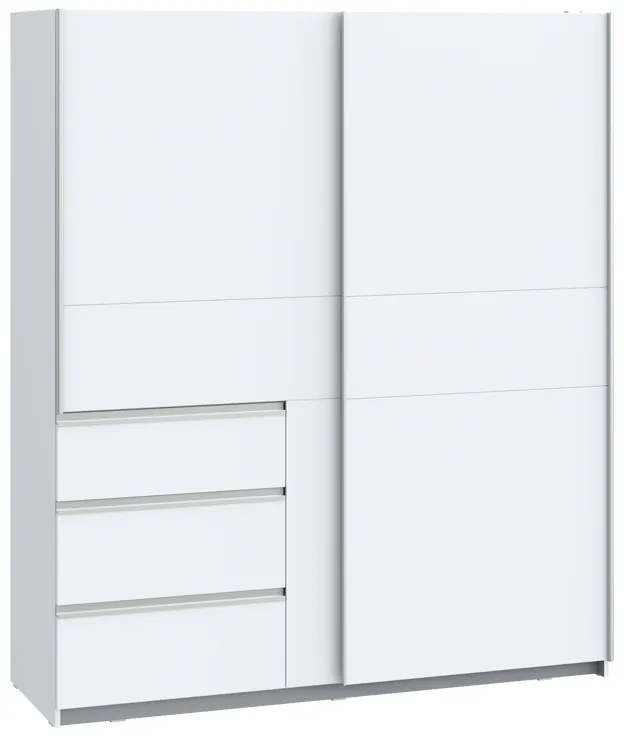 Intrahome Ντουλάπα ρούχων Gotion Intrahome δίφυλλη λευκό μελαμίνης 170.5x61x200.5εκ | SKU: INTRAPA-429111110