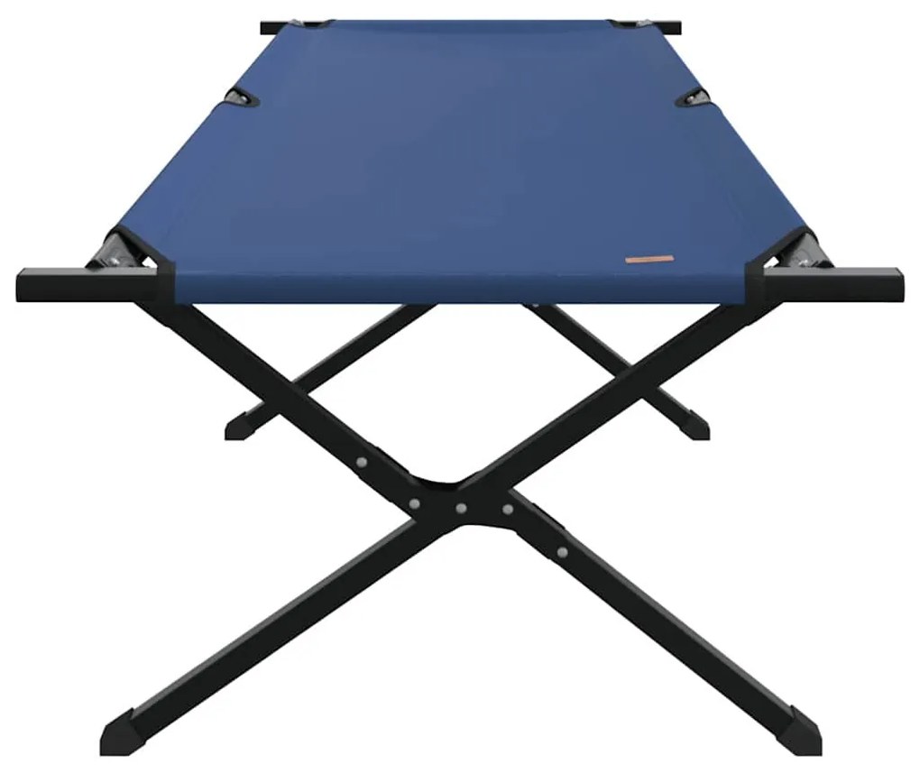 vidaXL Αναδιπλούμενο Κρεβάτι Κάμπινγκ Μπλε 210 x 80 x 46 εκ.
