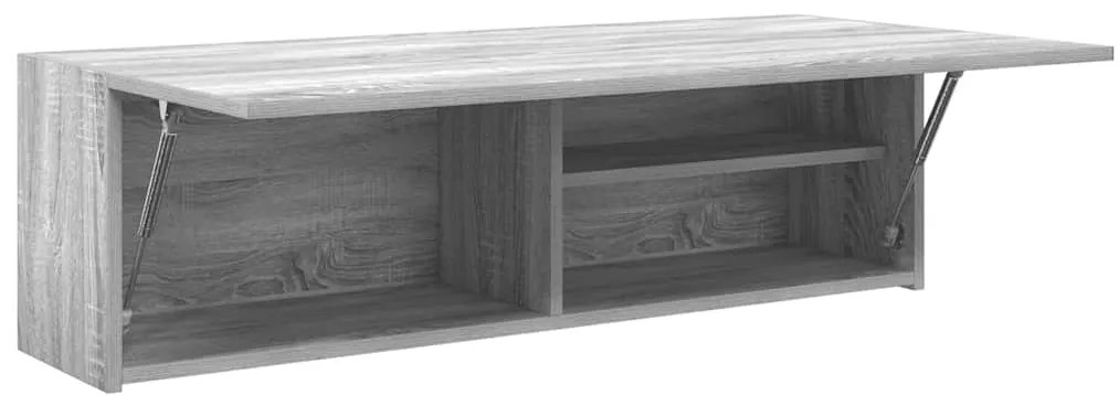 Ντουλάπι τοίχου μπάνιου Γκρι Sonoma 100x25x30 cm - Γκρι
