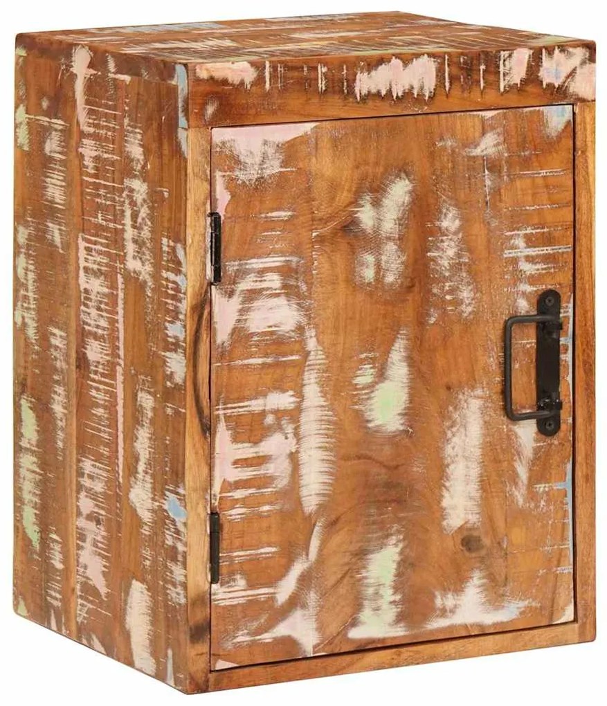 Κομοδίνο Καφέ 35 x 33 x 48 εκ Μασίφ ανακυκλωμένο ξύλο