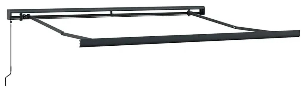 vidaXL Τέντα Πτυσσόμενη Πορτοκαλί/Καφέ 3,5 x 2,5 μ. Ύφασμα / Αλουμίνιο