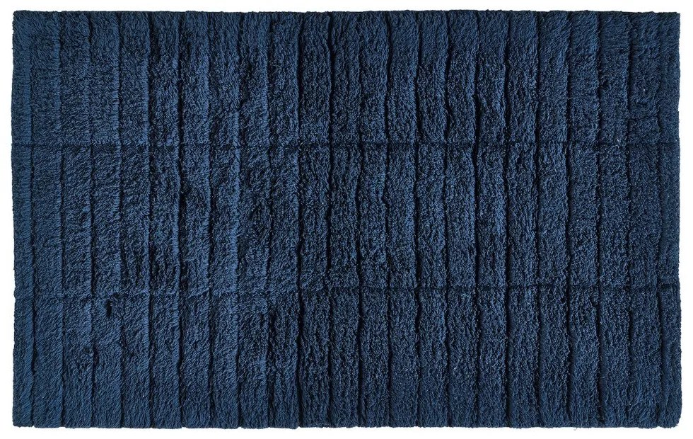 Πατάκι Μπάνιου Tiles 13541 Dark Blue Zone Denmark 50 X 80 100% Βαμβάκι