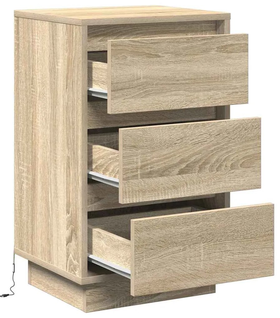 vidaXL Κομοδίνο με Sonoma Δρυς 39 x 34.5 x 65 εκ. Επεξεργασμένο ξύλο