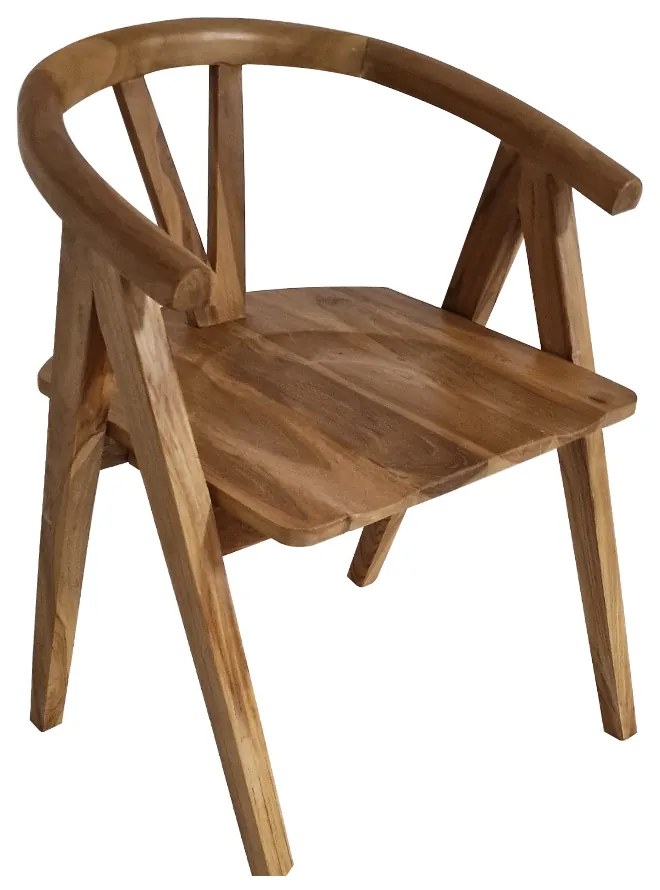 Artekko Munggur Ξύλινη Καρέκλα σε Φυσική Απόχρωση (55x50x72)cm