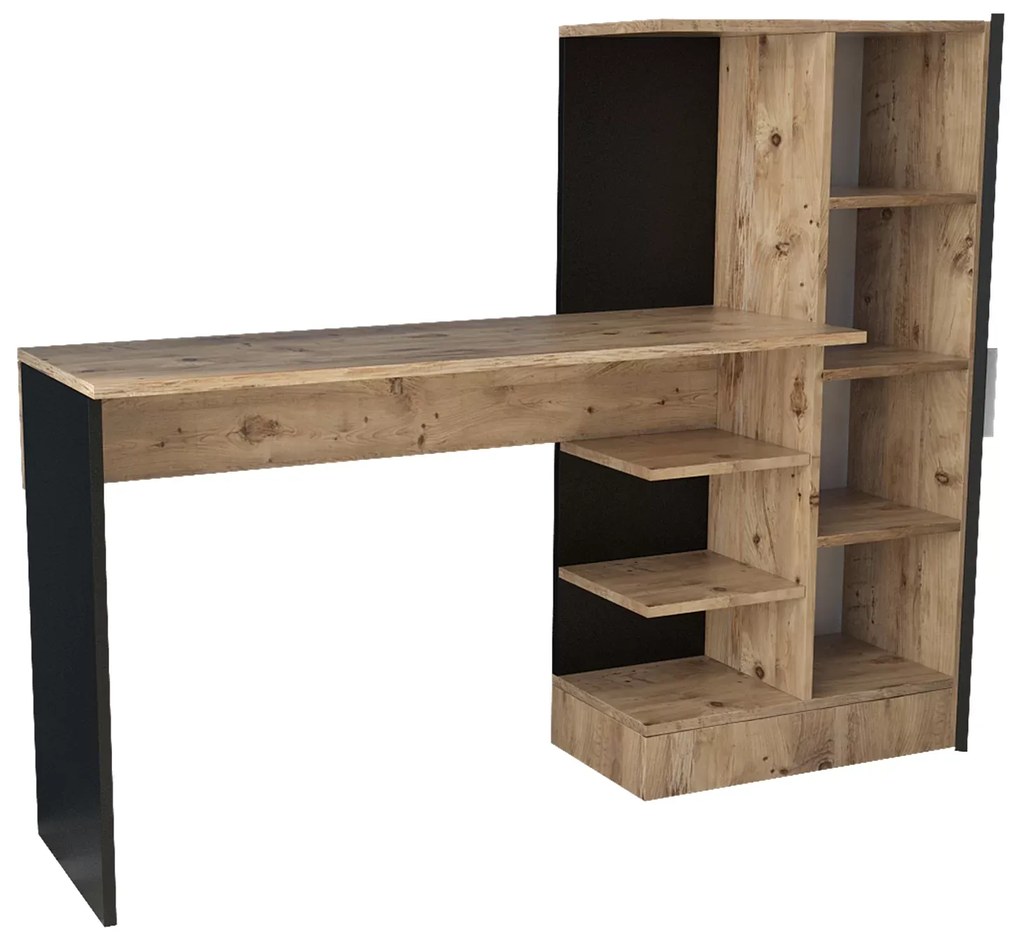 Γραφείο &quot;VIANA&quot; σε χρώμα atlantic pine/ανθρακί 152x40x120