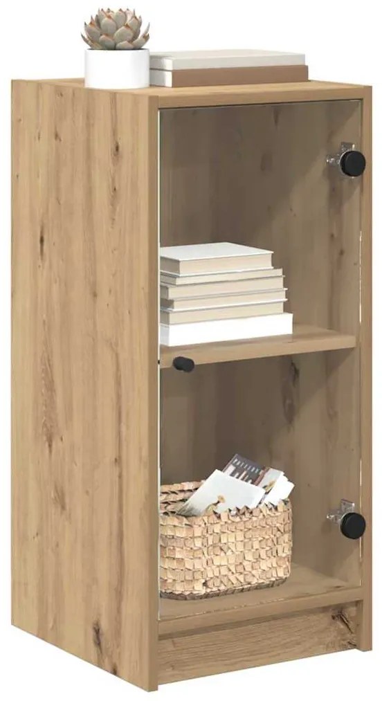 vidaXL Πλαϊνό γραφείο artisan δρυς 35 x 37 x 76 εκ Επεξεργασμένο ξύλο