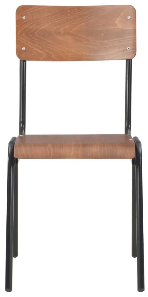 vidaXL Καρέκλες Τραπεζαρίας 6 τεμ. Καφέ από Κόντρα Πλακέ