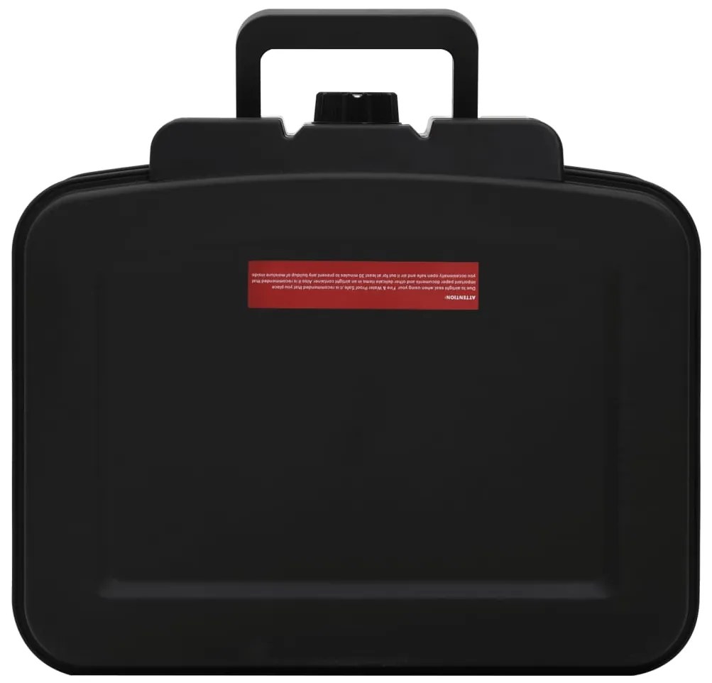 vidaXL Χρηματοκιβώτιο Μαύρο 38 x 32,5 x 16,5 εκ.