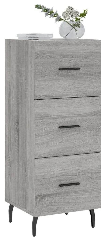 vidaXL Ντουλάπι Γκρι Sonoma 34,5x34x90 εκ. από Επεξεργασμένο Ξύλο