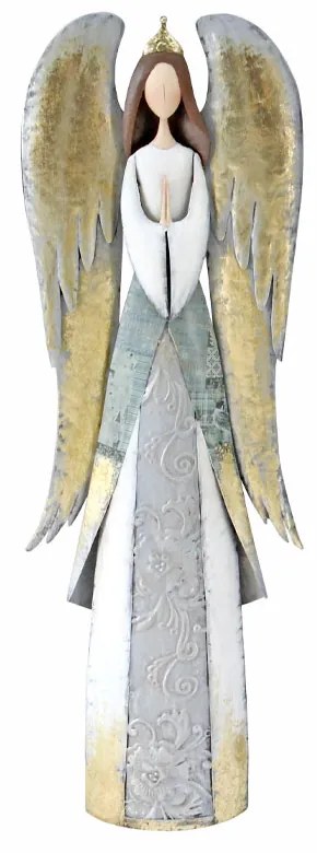 XMAS ANGEL WINGS B ΑΓΓΕΛΟΣ ΜΕΤΑΛΛΟ ΠΟΛΥΧΡΩΜΟ 25x11xH76cm