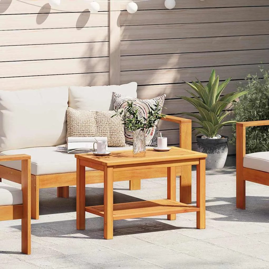 vidaXL Τραπεζάκι σαλονιού Καφέ 70 x 40 x 45 εκ. Μασίφ ξύλο ακακίας