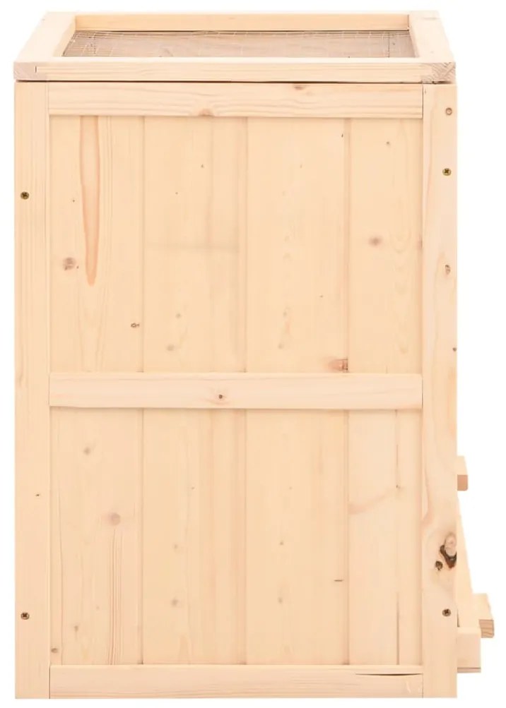 vidaXL Κλουβί Χάμστερ 81 x 40 x 60 εκ. από Μασίφ Ξύλο Ελάτης