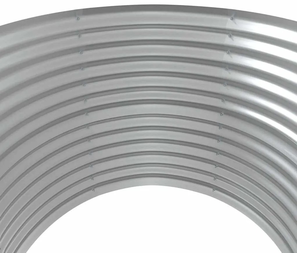 vidaXL Ζαρντινιέρα Ασημί 100x100x68 εκ. Γαλβανισμένος χάλυβας