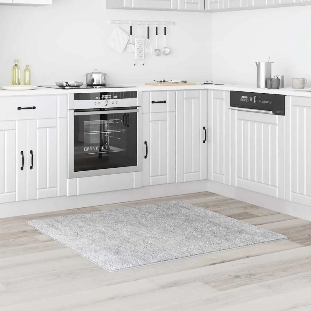vidaXL Χαλί Γκρι 120 x 120 cm Πολυπροπυλένιο