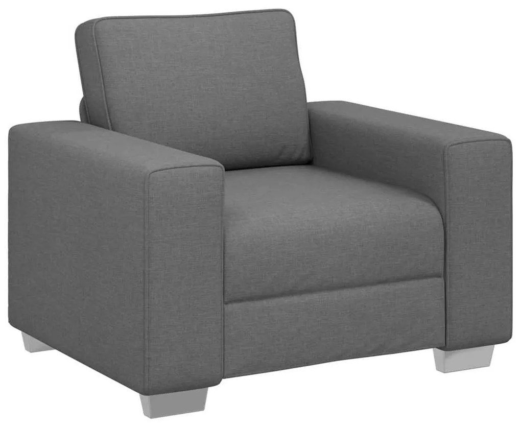 vidaXL Καναπές με μαξιλάρι Σκούρο γκρι 100 x 77 x 82 εκ ύφασμα