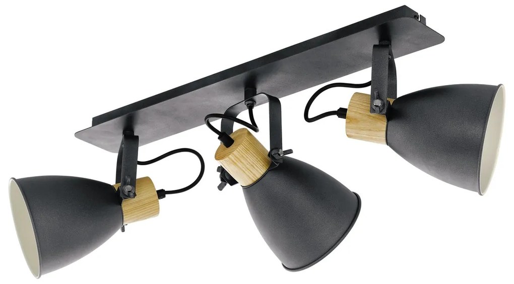 Φωτιστικό Σποτ Eglo 901176 COSWARTH Ανθρακί (Anthracite)|Μπεζ/Κρεμ (Beige/Creme)|Καφέ (Brown)