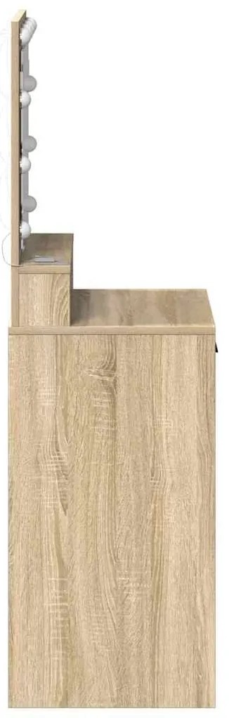 vidaXL Κομοδίνο Sonoma Δρυς 50 x 41 x 135 εκ Επεξεργασμένο ξύλο