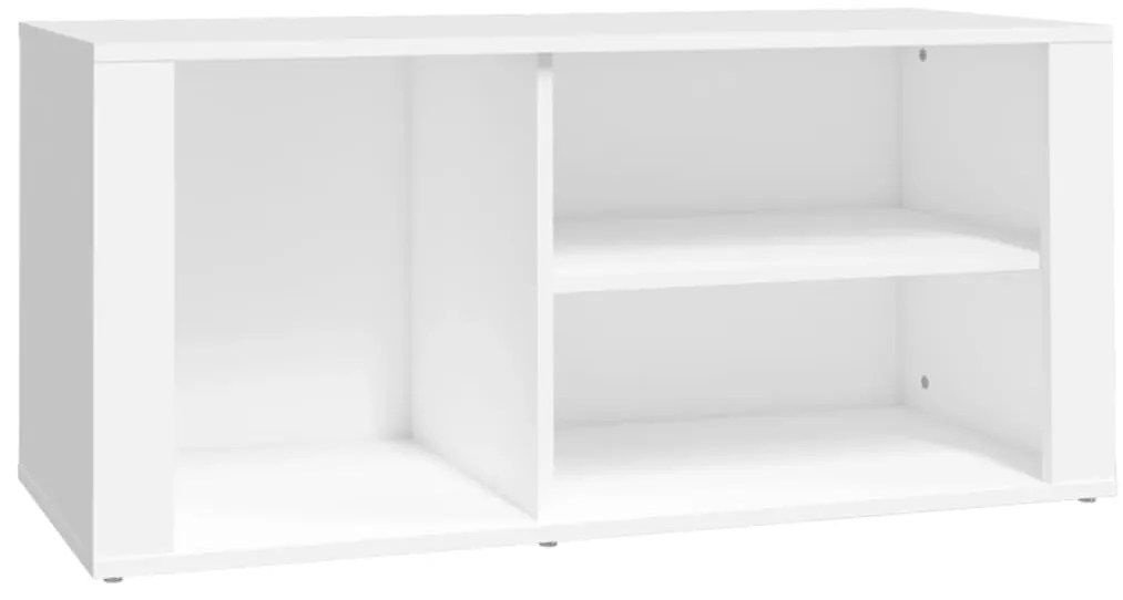 vidaXL Παπουτσοθήκη Λευκή 100 x 35 x 45 εκ. από Επεξεργασμένο Ξύλο