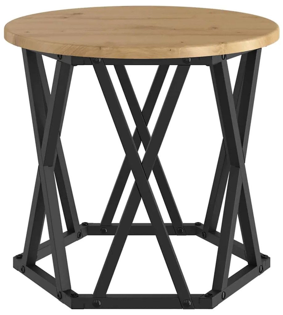 vidaXL Κομοδίνο Μονάδας 3 pcs Artisan Oak Μηχανισμένο ξύλο και ατσάλι