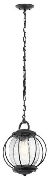 Κρεμαστό Φωτιστικό Οροφής 1xE27 Μαύρο IP44 Vandalia KL-VANDALIA8-M Elstead Lighting-KL-VANDALIA8-M-Μαύρο KL-VANDALIA8-M