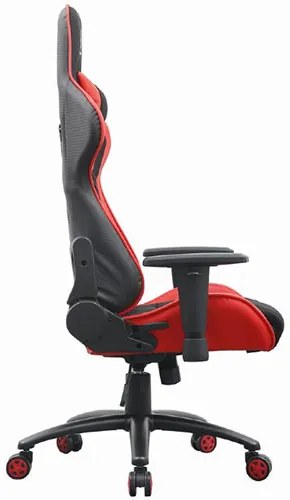 GEMBIRD GAMING CHAIR LEATHER BLACK/RED