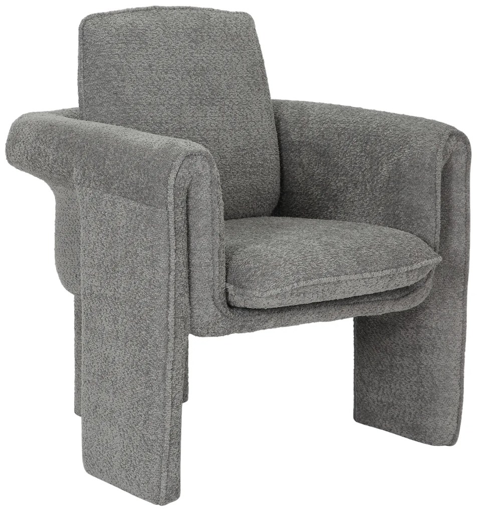 ΠΟΛΥΘΡΟΝΑ CRUSHER HM9681.01 ΓΚΡΙ ΜΠΟΥΚΛΕ ΥΦΑΣΜΑ-ΜΕΤΑΛΛΙΚΟΣ ΣΚΕΛΕΤΟΣ 82x78x87Υεκ.