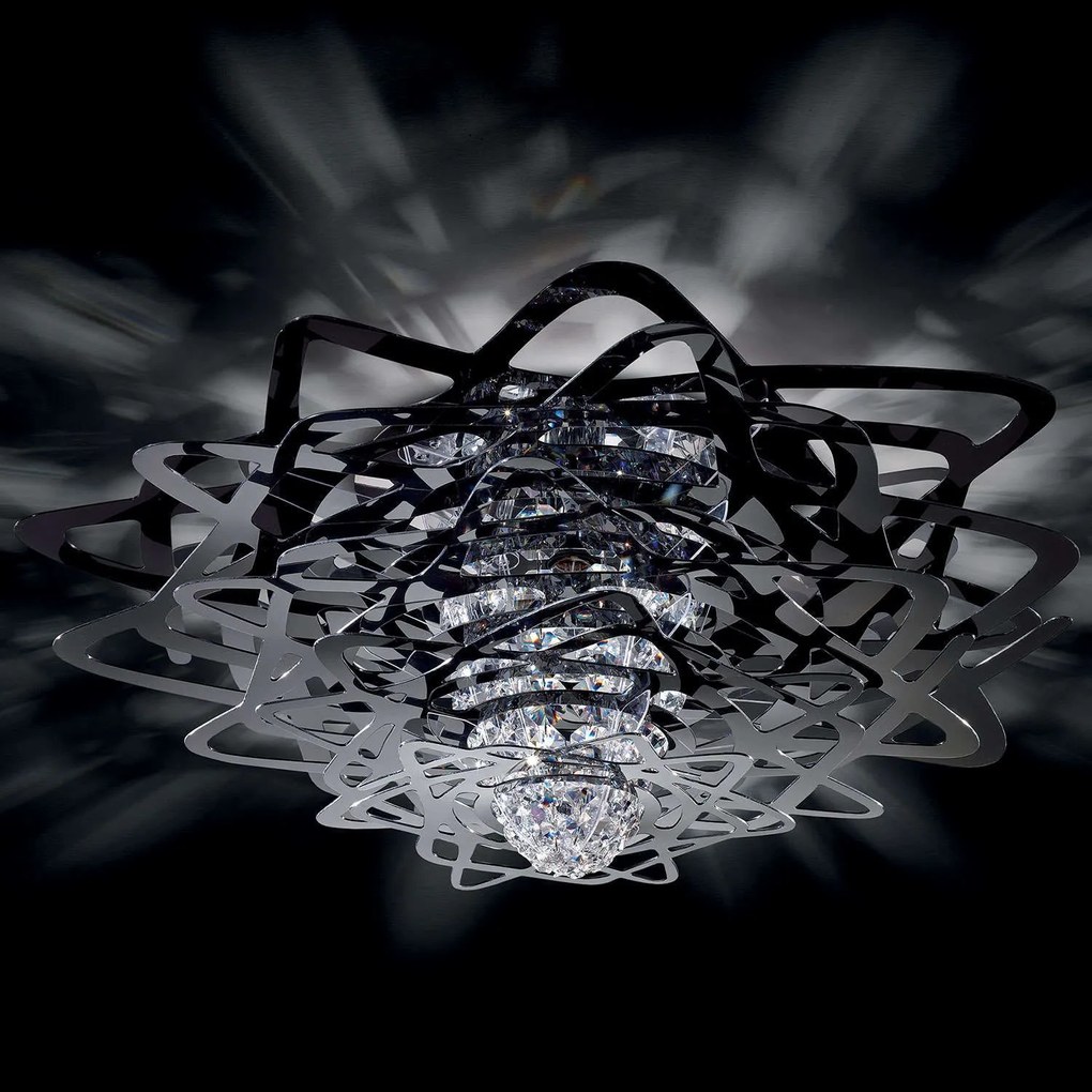 Φωτιστικό Οροφής - Πλαφονιέρα Aurora Large Black Slamp Aluminium, Polypropylene