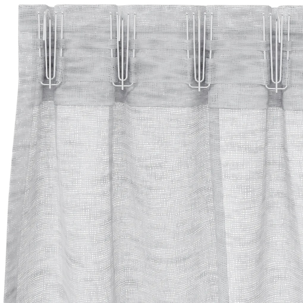 vidaXL Κουρτίνες 2 pcs Ανοιχτό γκρι 140 x 225 cm Πολυεστέρας