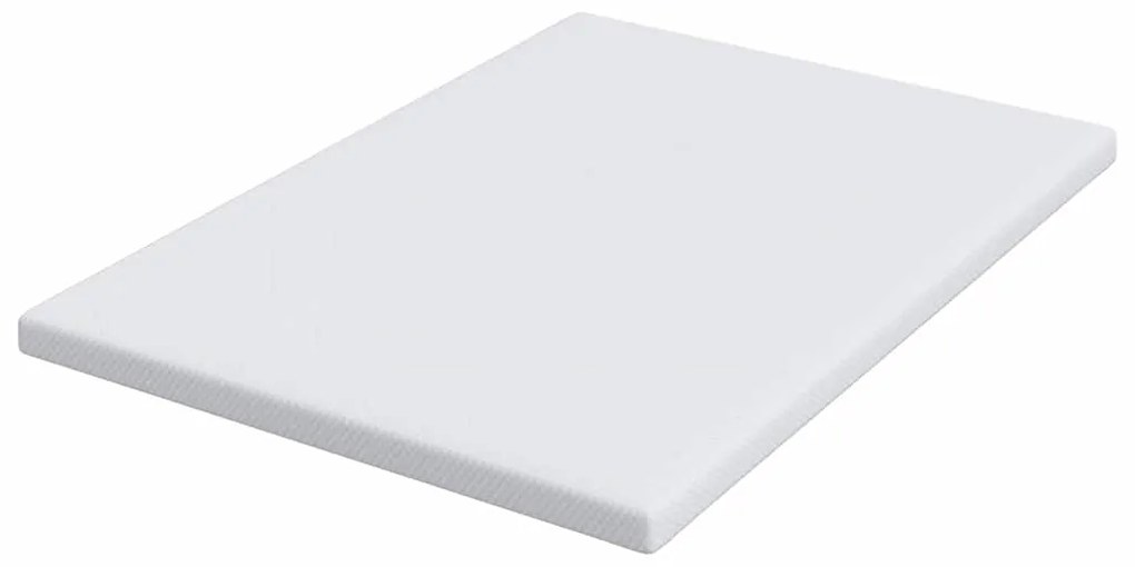 vidaXL Στρώμα επικάλυψης Λευκό 140 x 200 cm Υφασμα Jacquard