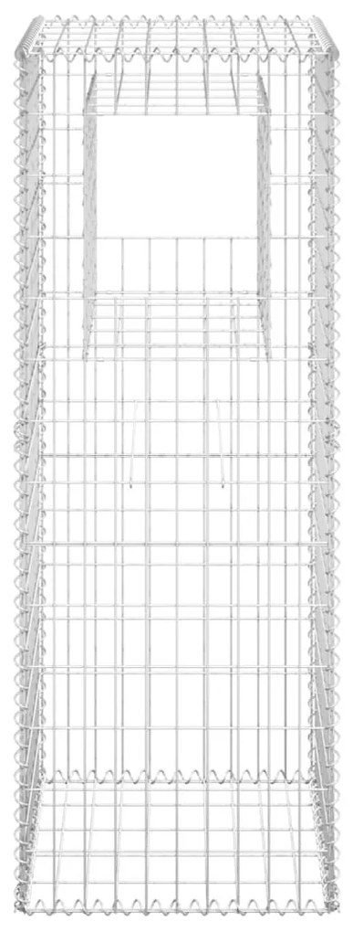 vidaXL Συρματοκιβώτιο Στύλος 50 x 50 x 140 εκ. Σιδερένιο