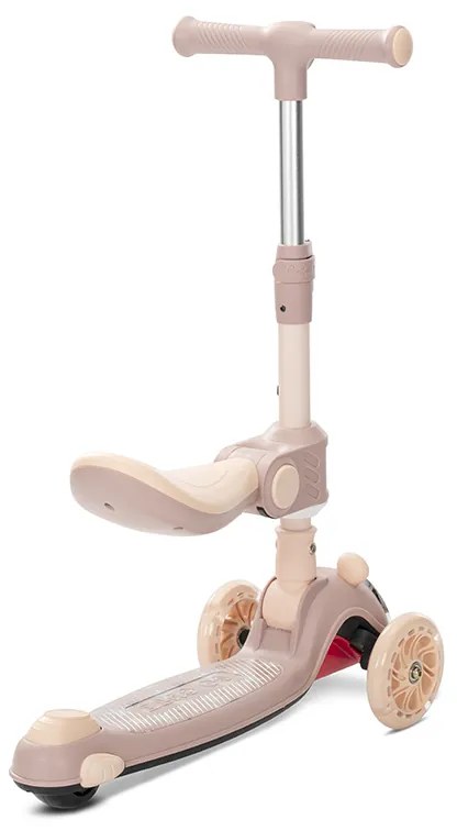 Πατίνι Scooter με Φως &amp; Μουσική Swiftie Τρίτροχο Αναδιπλούμενο με Κάθισμα  Beige  10390220001 Lorelli