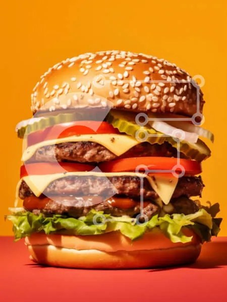 Σετ των 2 Intra Συλλεκτικό Ξύλινο Παζλ Plywood 4mm - Νόστιμο χάμπουργκερ με γαρνιτούρες Σε Ξύλινο Κουτί - Διαστάσεις: 10x10 cm – 25 κομμάτια