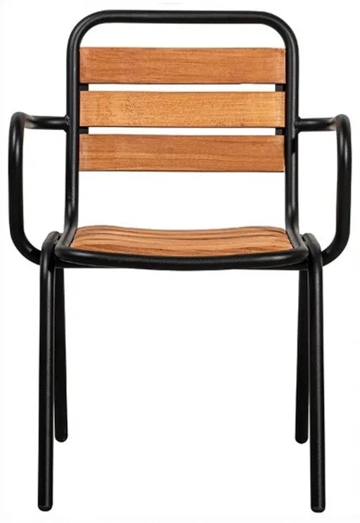 Καρέκλα Canyon/P-T 02-00-1358 57x61x85cm Black-Oak