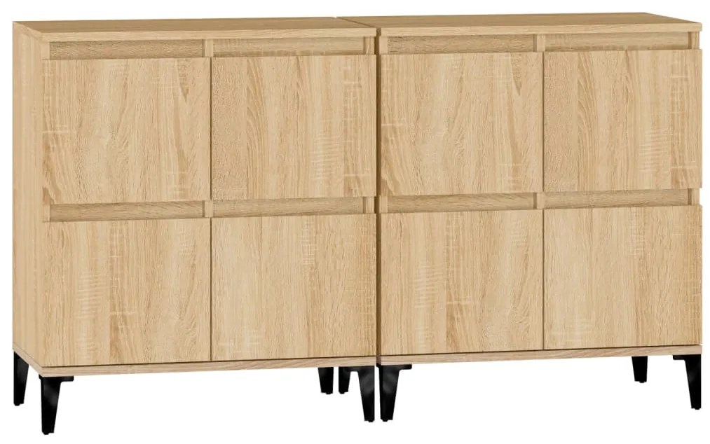 vidaXL Ντουλάπια 2 τεμ. Sonoma Δρυς 60x35x70 εκ. Επεξεργασμένο Ξύλο