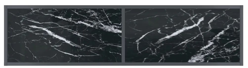 vidaXL Τραπέζι Κονσόλα Μαύρο 140 x 35 x 75,5 εκ. από Ψημένο Γυαλί