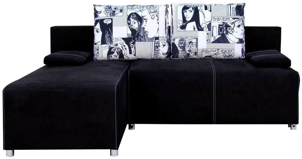 Γωνιακός καναπές Adelina-Καφέ σκούρο